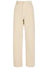 Haikure Bonnie Corduroy Straight-leg Jeans In Neutral