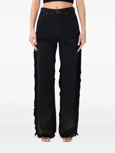 Haikure Bonnie Satin Bull Boyfriend Pants In Carbon