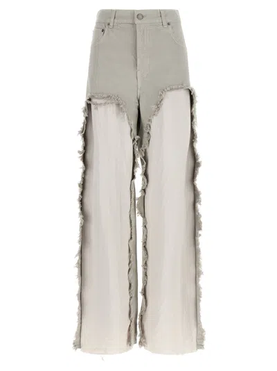 Haikure Ripped Flared Jeans In Gray