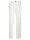 Haikure Korea High Waist Straight Leg Jeans In White