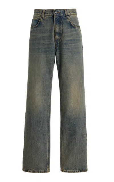 Haikure Bonnie Rigid Drop-rise Boyfriend Jeans In Blue