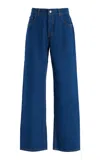 Haikure Bonnie Rigid Low-rise Boyfriend Jeans In Blue
