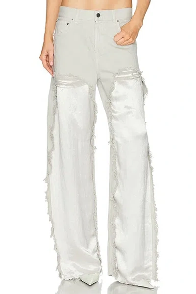 Haikure Bonnie Satin Wide Leg In White