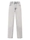 Haikure Mid-rise Regular Fit Straight Leg Trousers In Gray
