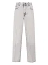 Haikure Mid-rise Regular Fit Straight Leg Trousers In Gray
