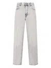 Haikure Mid-rise Regular Fit Straight Leg Trousers In Gray