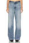 Haikure Wide-leg Jeans Faded Wash In Blue
