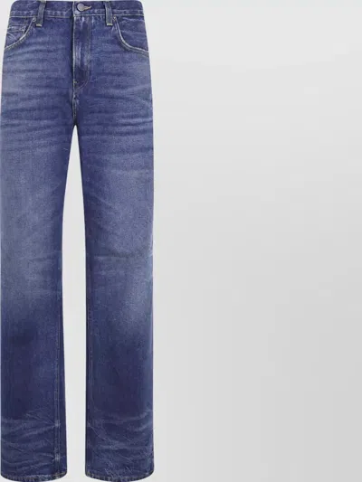 Haikure Bonnie Vintage Blue Wide Leg Jeans In Black