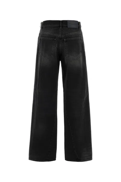 Haikure Bonnie Wide-leg Denim Jeans For Women In Black
