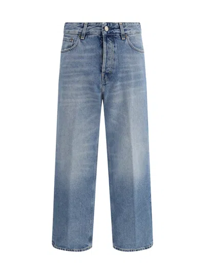 Haikure Boyfriend Cotton Jeans In Blue