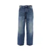 Haikure Boyfriend Fit Cropped Jeans In Blue
