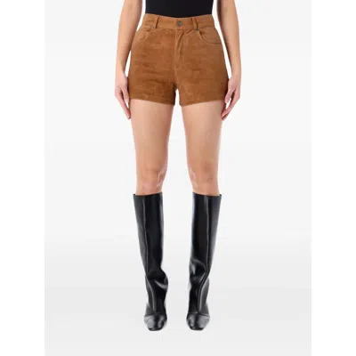 Haikure Brit Suede Shorts In Brown