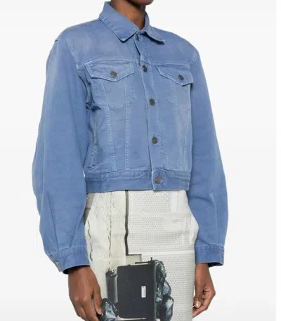 Haikure Button Denim Jacket In Blue