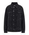 Haikure Button-down Long-sleeved Denim Jacket In Blue