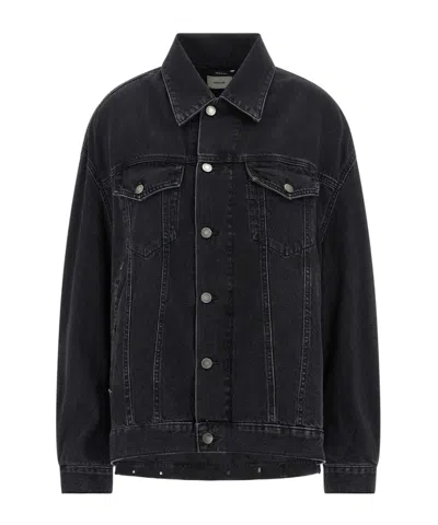 HAIKURE BUTTON-DOWN LONG-SLEEVED DENIM JACKET