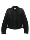 Haikure Button-fastening Denim Jacket In Black