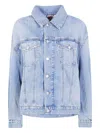 Haikure Button-fastening Denim Jacket In Blue