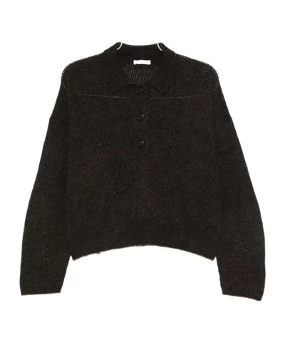 HAIKURE BUTTON-PLACKET SWEATER