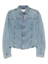 Haikure Button-up Denim Jacket In Blue