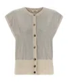 Haikure Kirby Gilet Beige In Brown