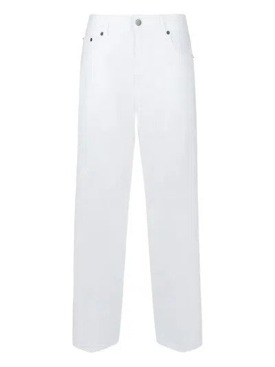 Haikure Buttoned Straight-leg Jeans In White