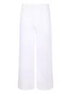 Haikure Buttoned Wide-leg Jeans In White