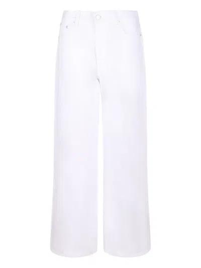 Haikure Buttoned Wide-leg Jeans In White