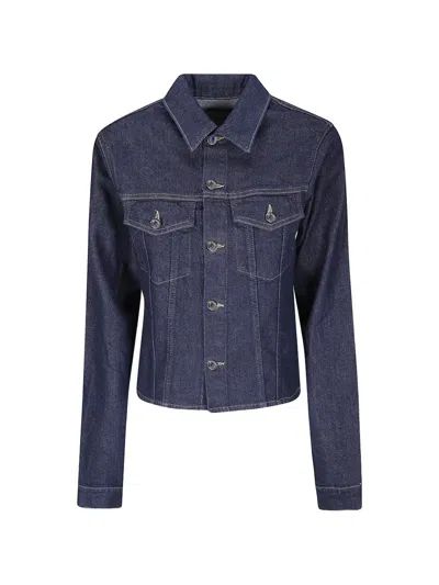 Haikure Button-up Denim Jacket In Blue