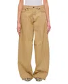 Haikure Camel Wide-leg Overdyed Camel Jeans