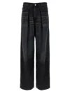 Haikure Black Jeans With Belt Loops And Logo Patch On The Rear In Black