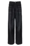 Haikure Black Jeans With Belt Loops And Logo Patch On The Rear In Black