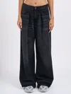 Haikure Candy Black Tencel Pants In Black