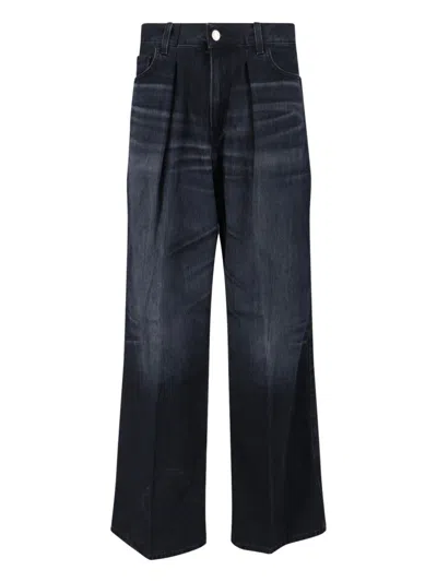 HAIKURE CANDY BLACK TENCEL WIDE JEANS - BLACK