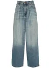 Haikure Candy High-rise Wide-leg Jeans In Blue