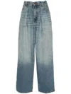 Haikure Candy High-rise Wide-leg Jeans In Blue