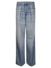 Haikure Candy Pleated Boyfriend Jeans In Blue