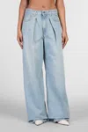 Haikure Wide-leg Candy Jeans In Light Blue In Emerald Light Blue