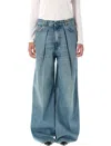 Haikure Candy Pleated Wide-leg Jeans