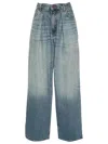 Haikure Candy High-rise Wide-leg Jeans In Blue Tencel