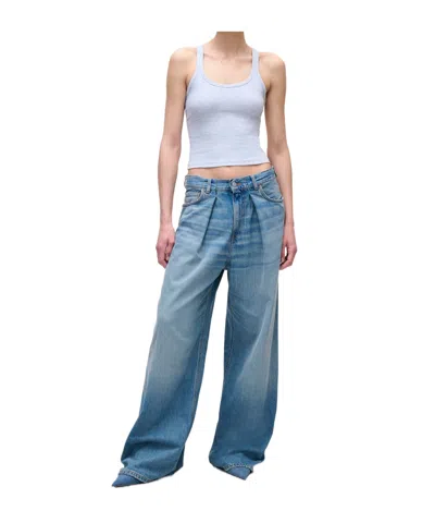 Haikure Candy Pleated Jeans In Blue