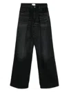Haikure Candy Pleated Jeans In Black