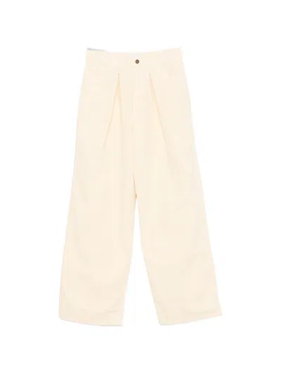 Haikure Candy Pleated Pocket Trousers In Neutral