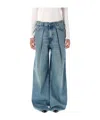 Haikure Candy Pleated Wide-leg Jeans
