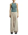 Haikure Candy Twill Wide Pants In Neutrals