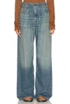 Haikure Tencel Candy Belt Loops Pleated Trousers In Blue Tencel