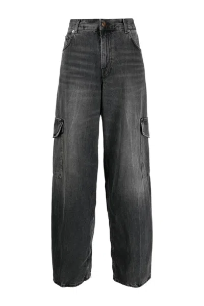 HAIKURE HAIKURE CARGO-STYLE WIDE-LEG JEANS WITH FIT AND VERSATILE POCKETS