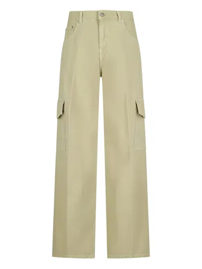 Haikure Cargo Twill Jeans In Green