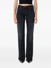 Haikure Carly Mid-rise Straight Jeans In Black
