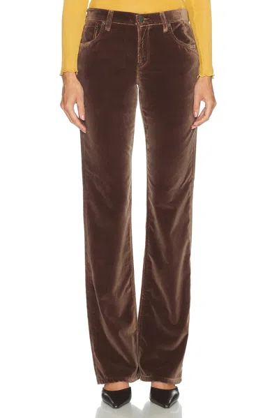 Haikure Carly Velvet Pant In Brown