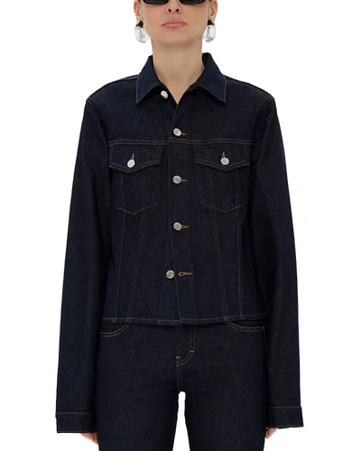 Haikure Cherry Denim Jacket In Black